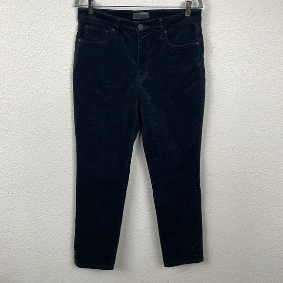 New Kut From The Kloth Rachael Fab Ab Mom Jeans Black Corduroy Pants High Rise 8 - Picture 3 of 11